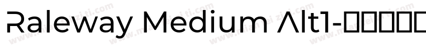 Raleway Medium Alt1字体转换